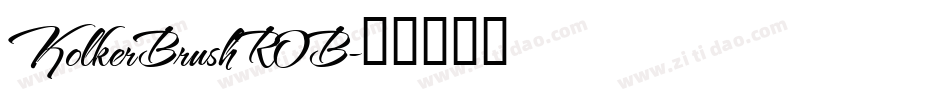 KolkerBrush ROB字体转换